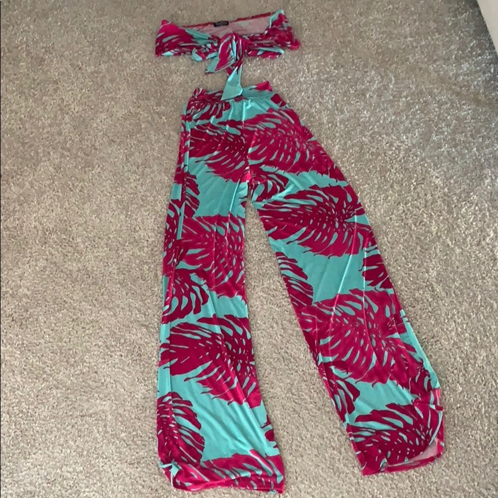 Pink and Blue twin set